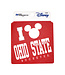 Blue 84 Ohio State Buckeyes Mickey Mouse I Love Ohio State  Sticker