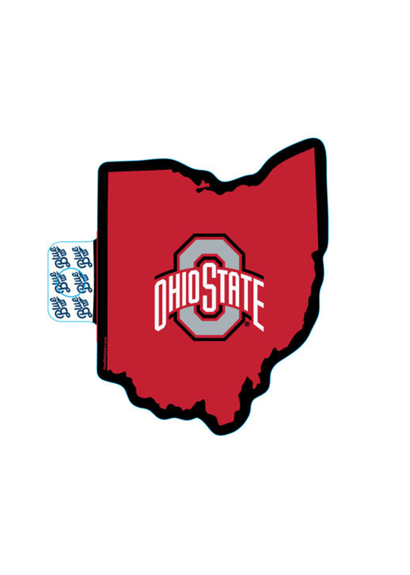 Blue 84 Ohio State Buckeyes Athletic O State Outline Sticker