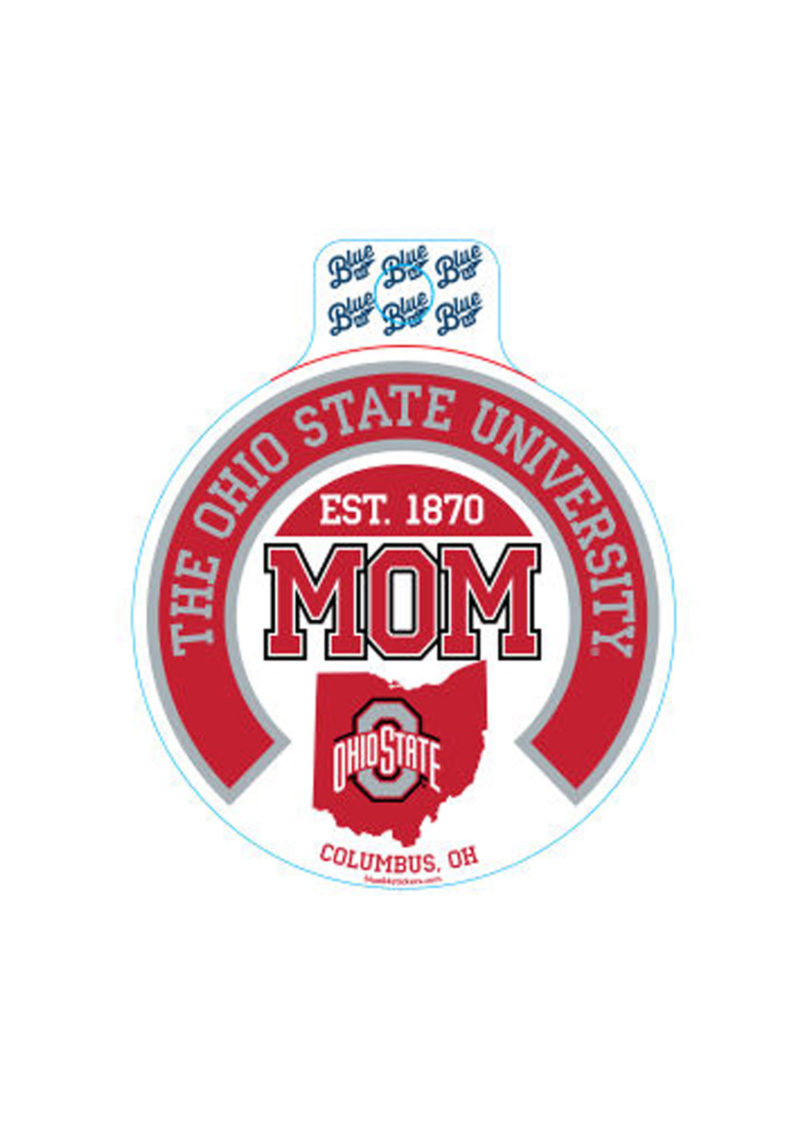 Blue 84 Ohio State Buckeyes Mom Sticker