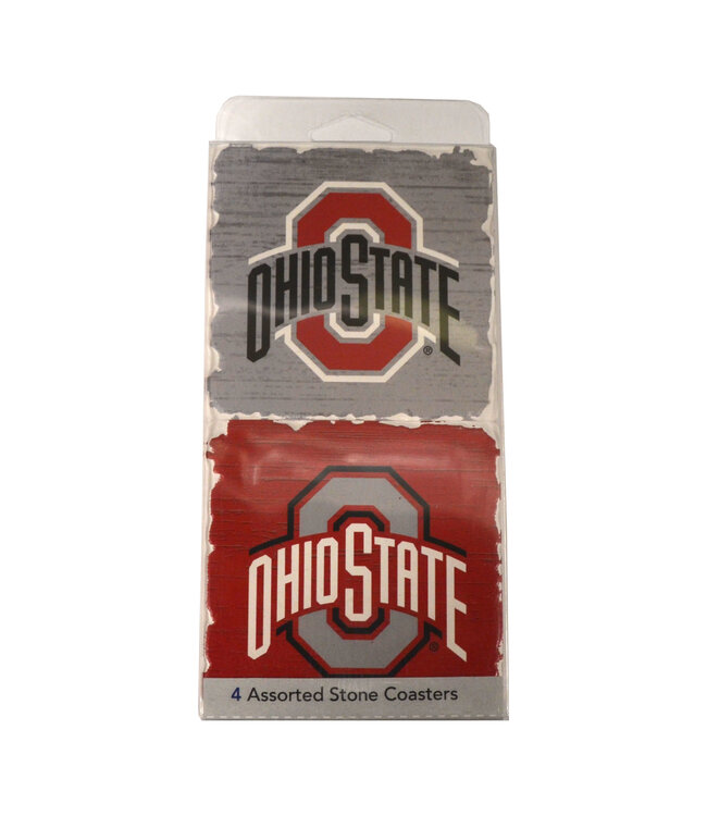 Ohio State Buckeyes Stone Coasters - 4 Pack