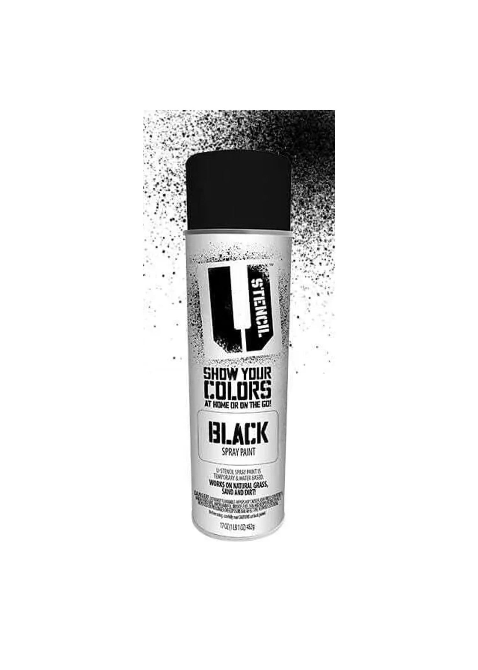 U-STENCIL Black Spray Paint