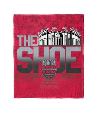 Ohio State Buckeyes The Shoe 50x60 Silk Throw