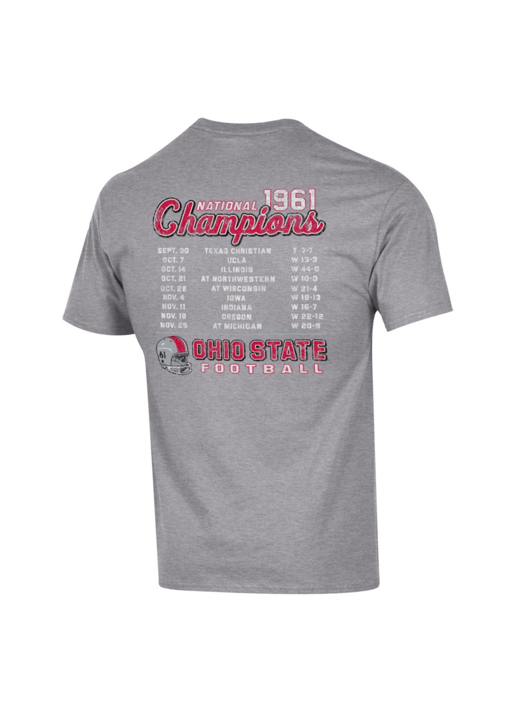 Ohio State Buckeyes 1961 National Champions Throwback Tee