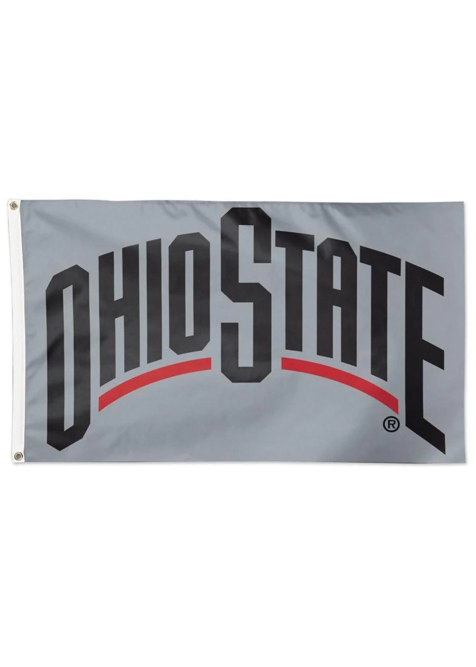 Wincraft Ohio State Buckeyes Grey Logo Flag - 3x5