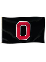 Ohio State Buckeyes 3x5 Block O Black Flag