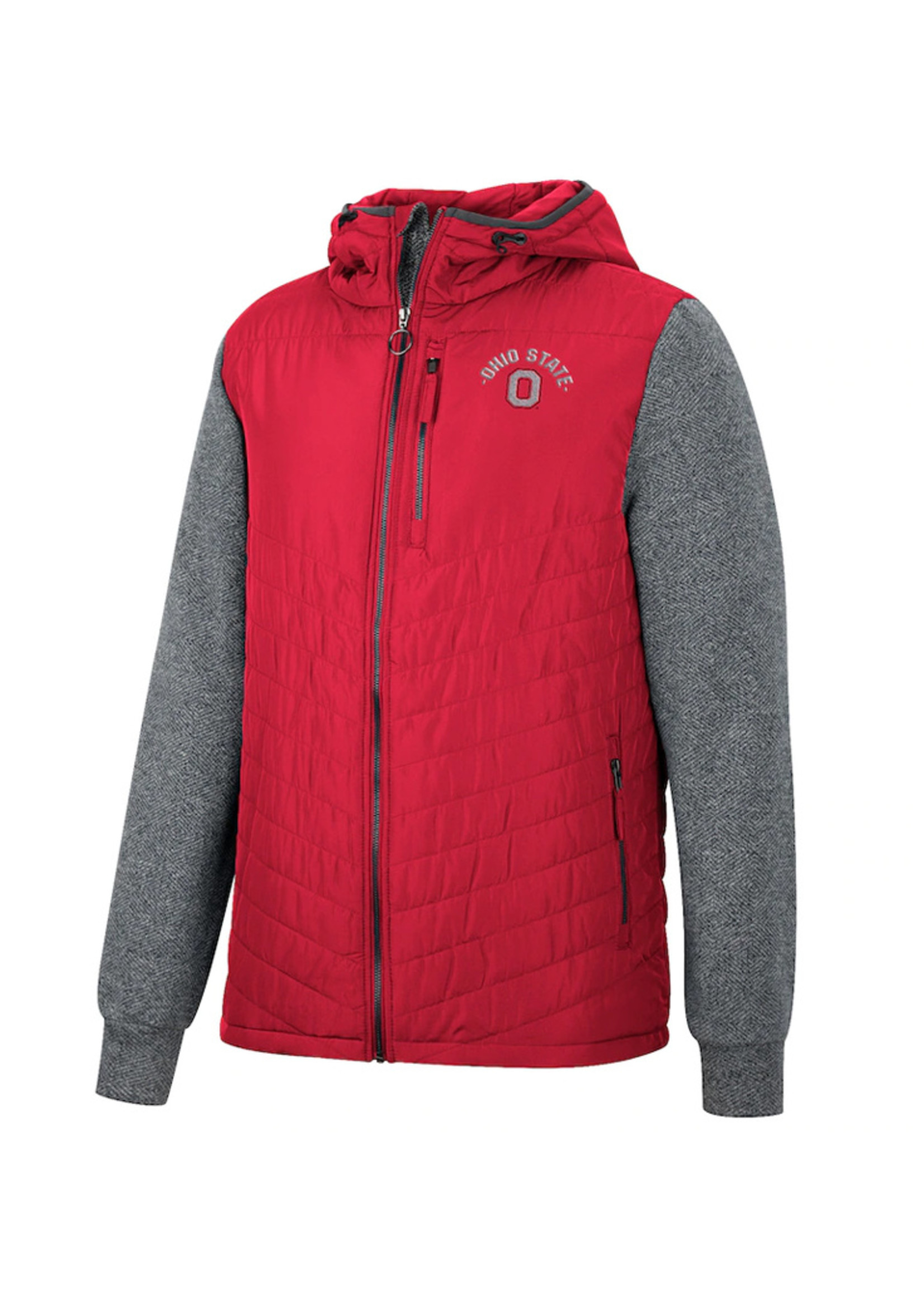 Colosseum Athletics Ohio State Buckeyes Colosseum Course Herringbone Full-Zip Jacket