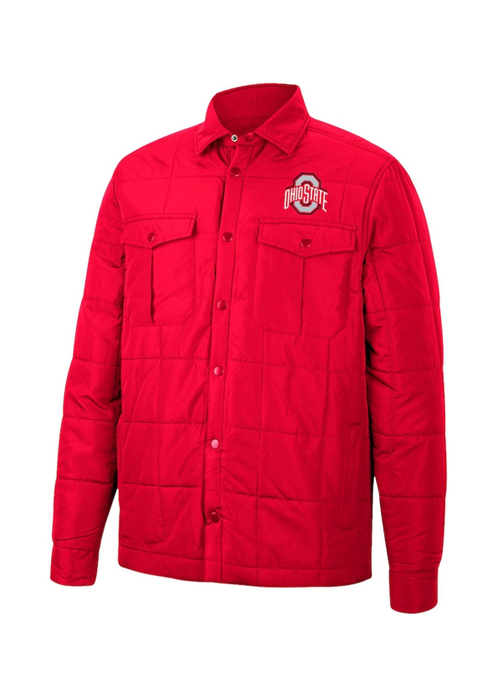 Colosseum Athletics Ohio State Buckeyes Colosseum Detonate Quilted Full-Snap Jacket