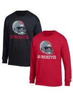 Ohio State Buckeyes Helmet Long Sleeve Tee