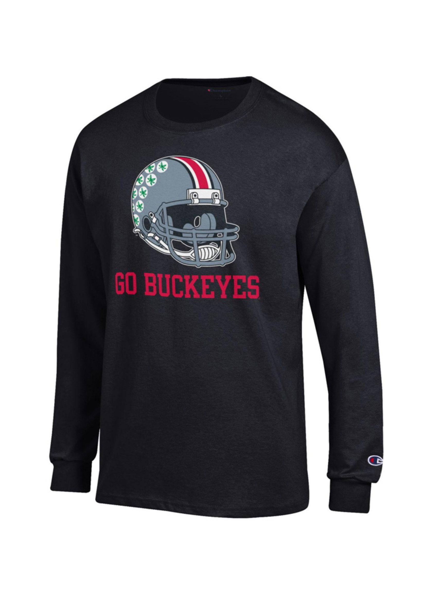 Ohio State Buckeyes Helmet Long Sleeve Tee