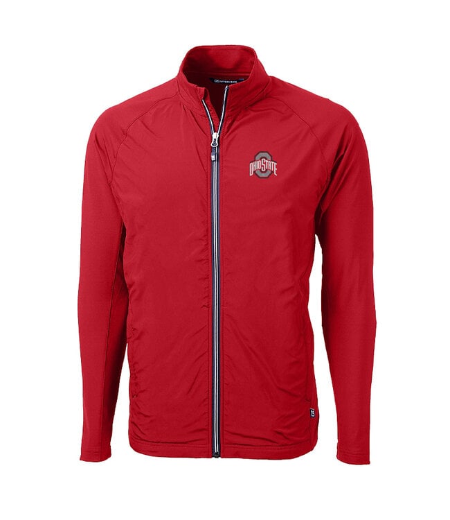 Cutter & Buck Ohio State Buckeyes Adapt Eco Lightweight Jacket - BIG