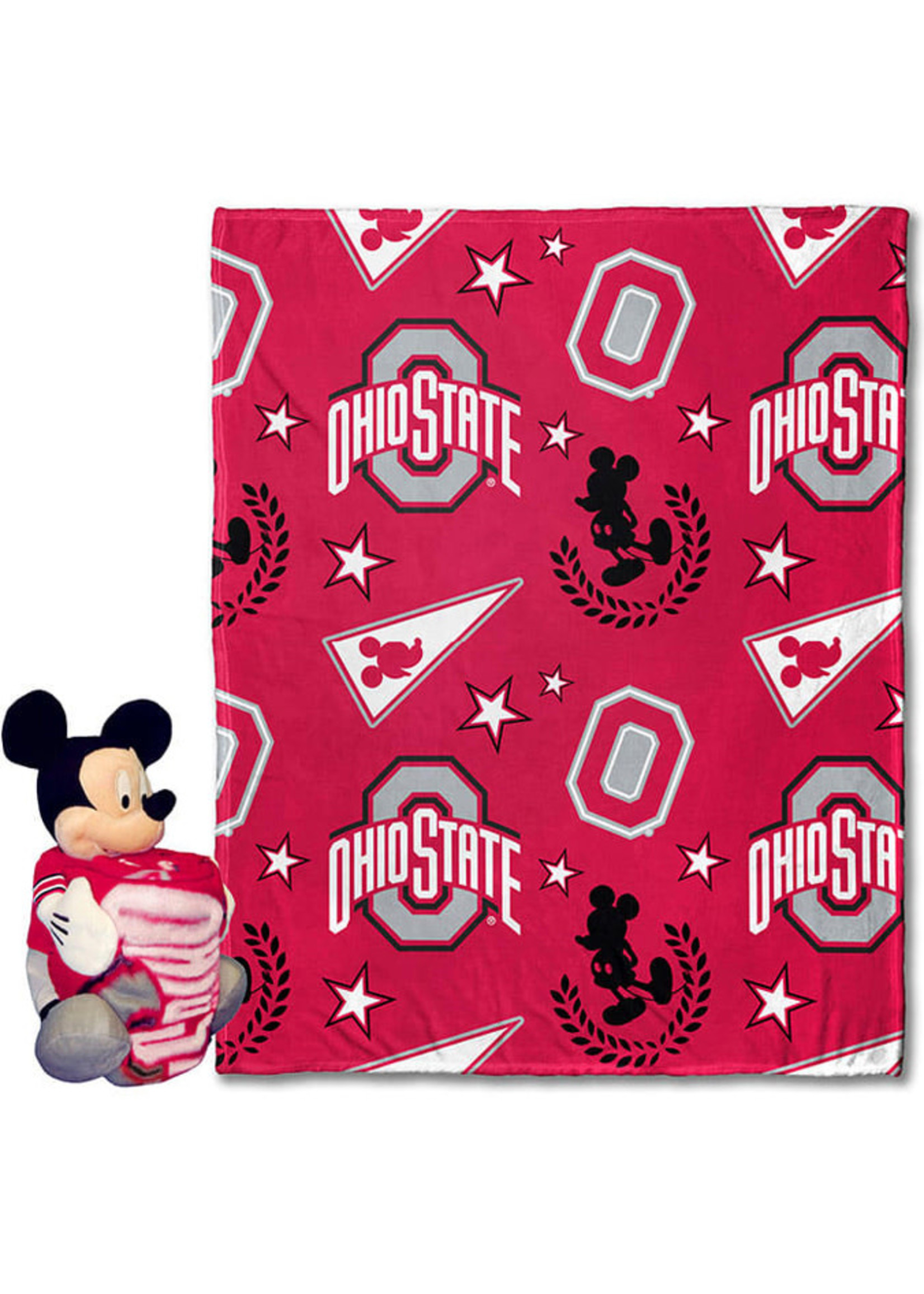 Ohio State Buckeyes Mickey Mouse Plush & Blanket Set