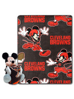 Cleveland Browns Mickey Mouse Plush & Blanket Set