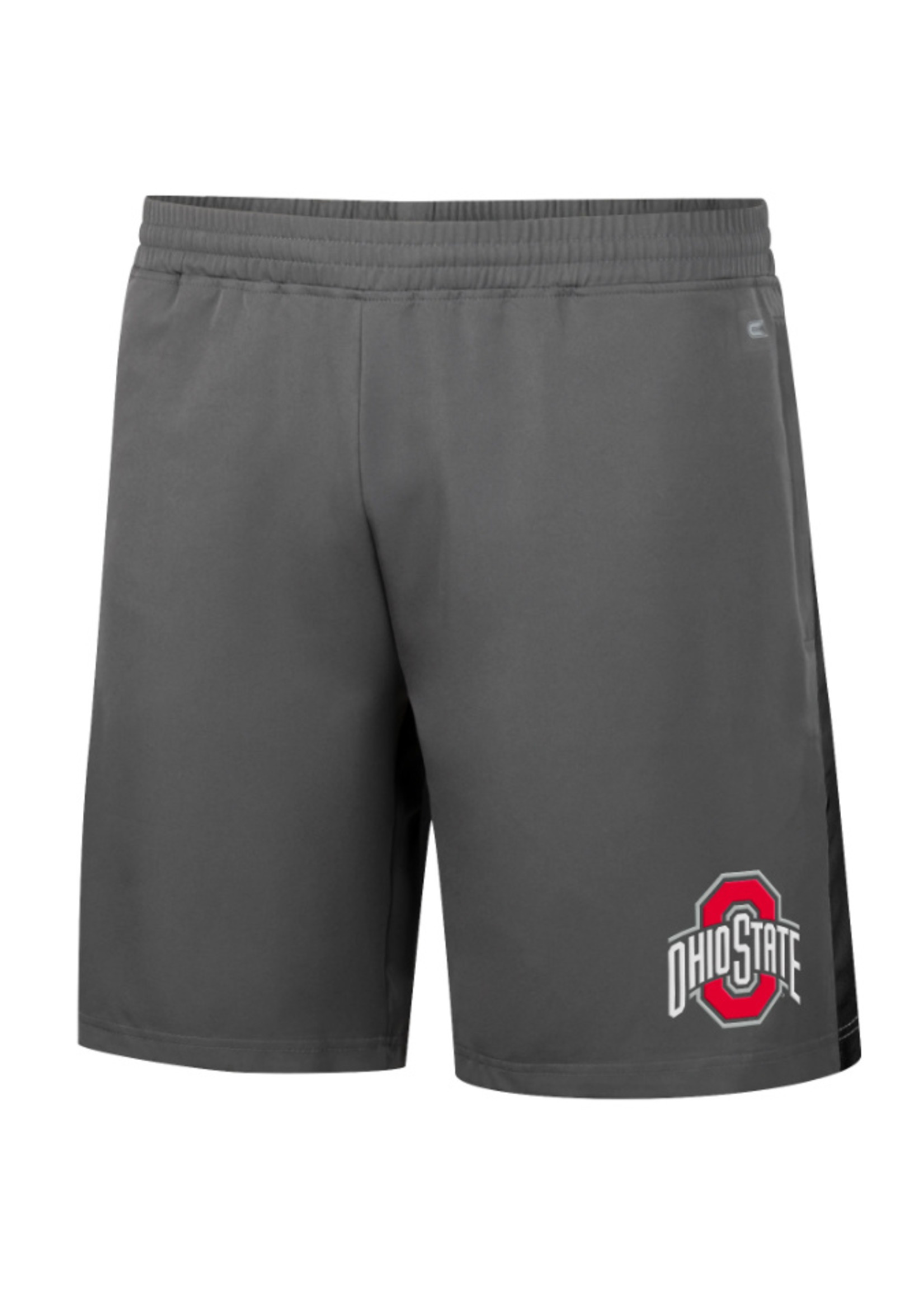 Colosseum Athletics Ohio State Buckeyes Men's Grey Shorts with Black Stripe