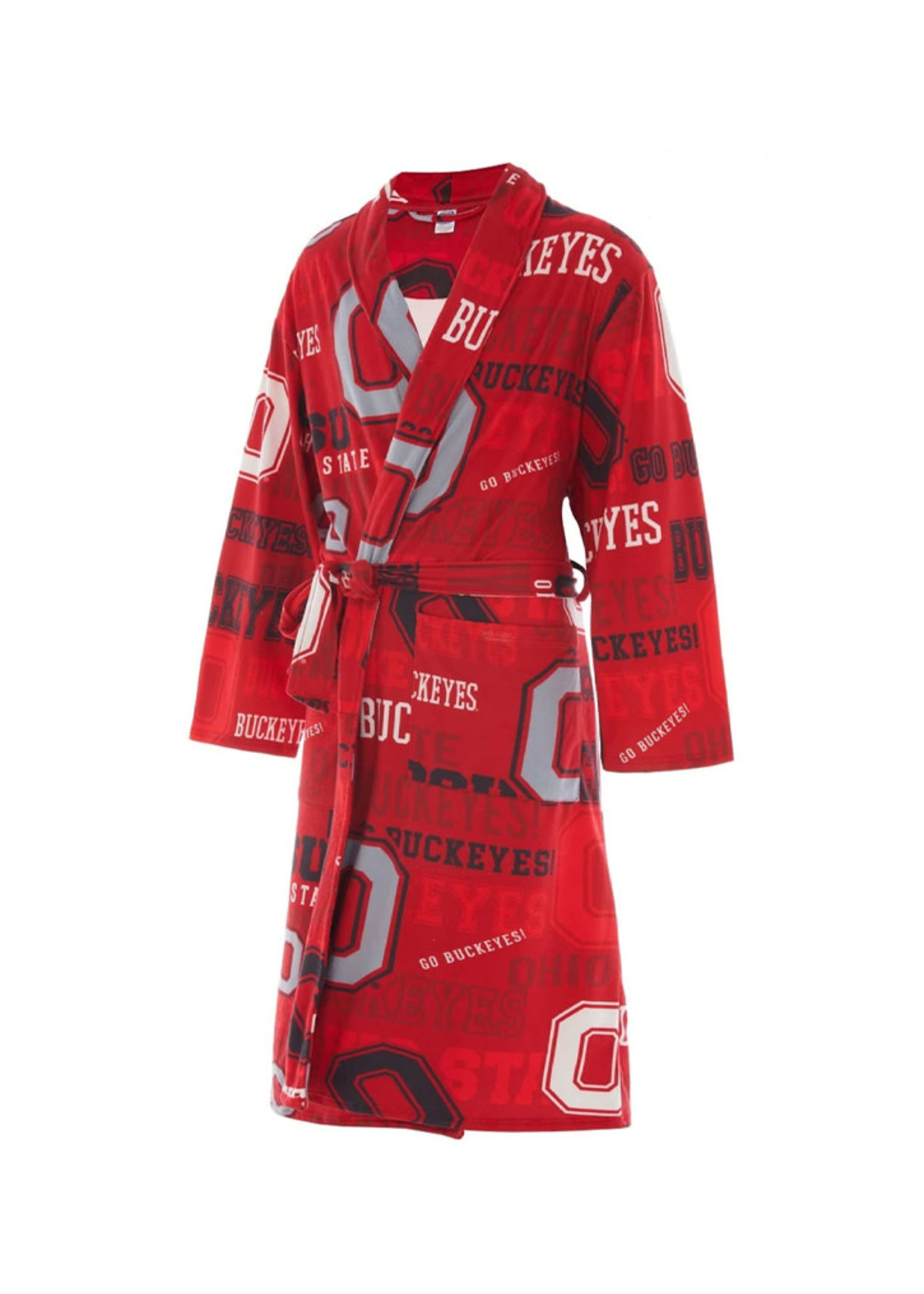 Ohio State Buckeyes Ensemble Microfleece Bathrobe - Everything Buckeyes