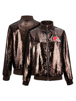 Cleveland Browns Cuce Women's Team Color Sequins Full-Zip Jacket