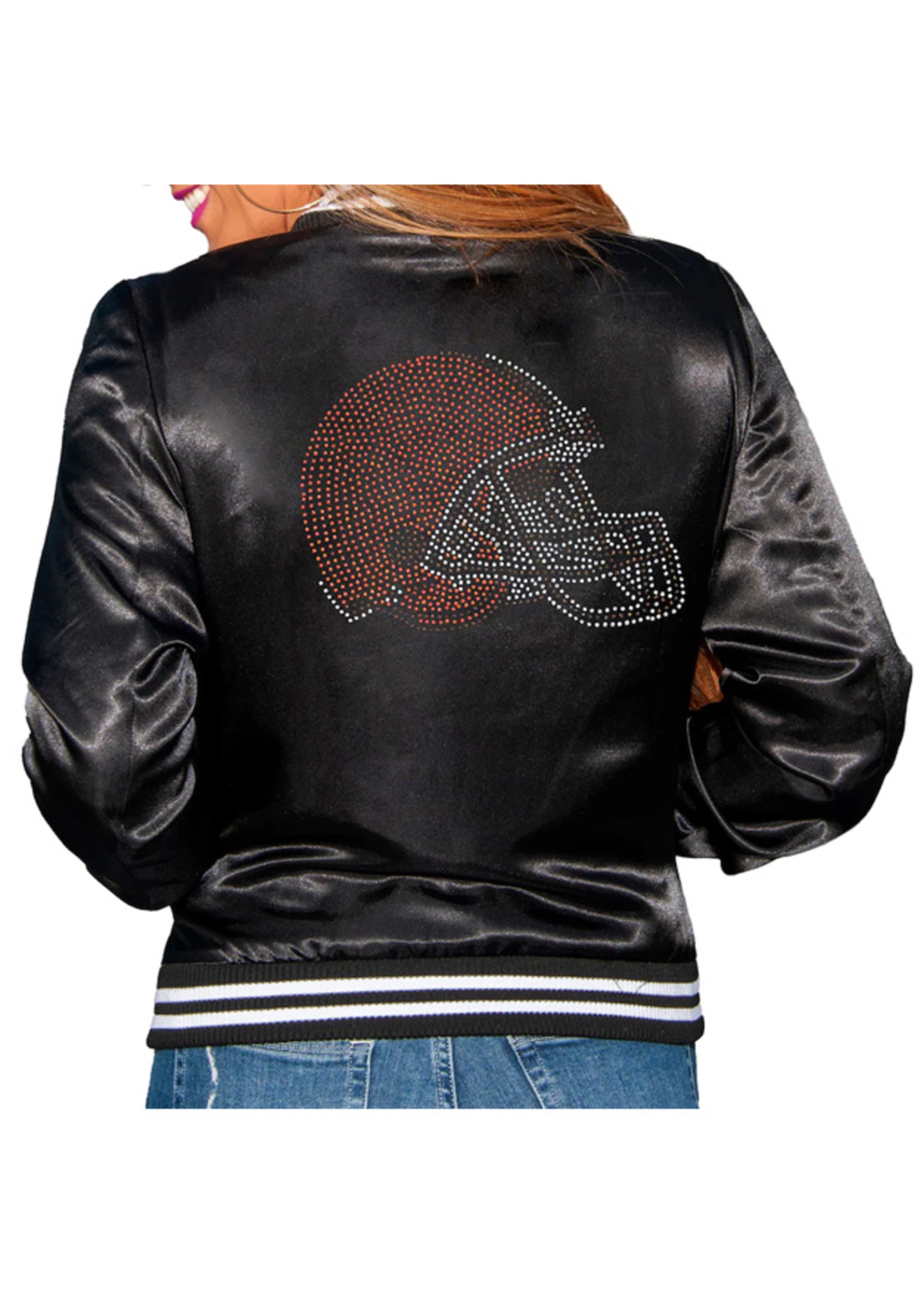 Cleveland Browns Cuce Women's Full-Zip Varsity Jacket