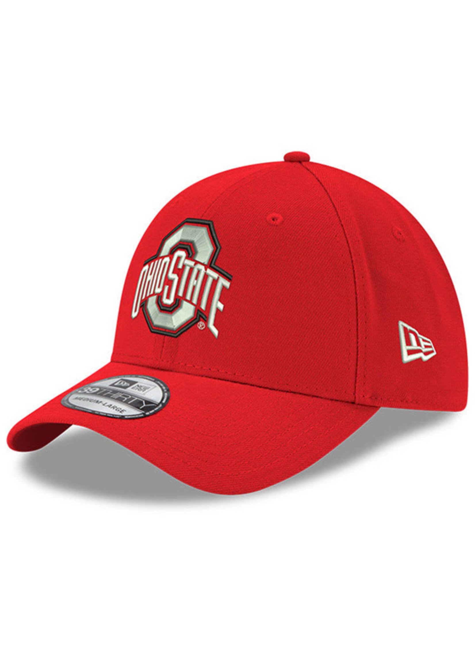 NEW ERA Ohio State Buckeyes Red Team Classic 39Thirty Flex Hat