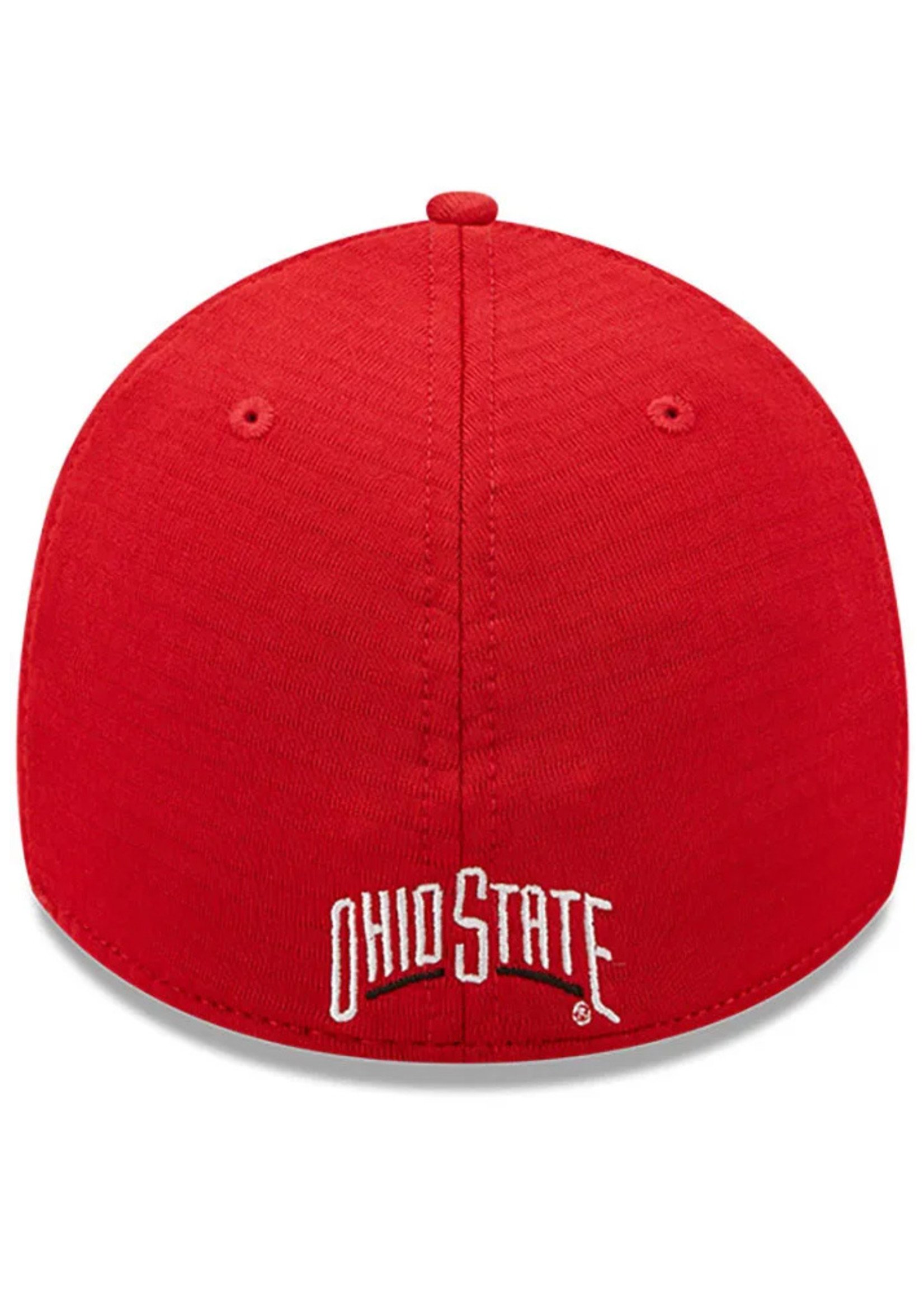 NEW ERA Ohio State Buckeyes Men's Red Essential 39THIRTY Flex Hat