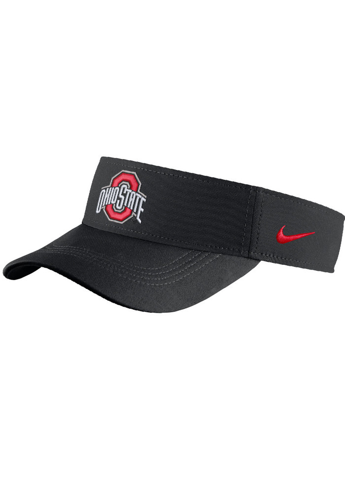 Ohio State Buckeyes Black Nike Visor w/Velcro Back Everything Buckeyes