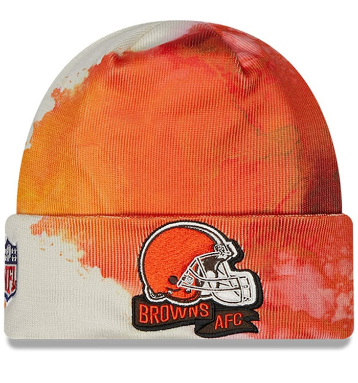 Cleveland Browns New Era Sideline Ink Dye Cuffed Knit Hat Everything