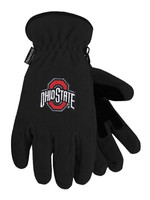 Ohio State Buckeyes Peak Thinsulate Black Gloves