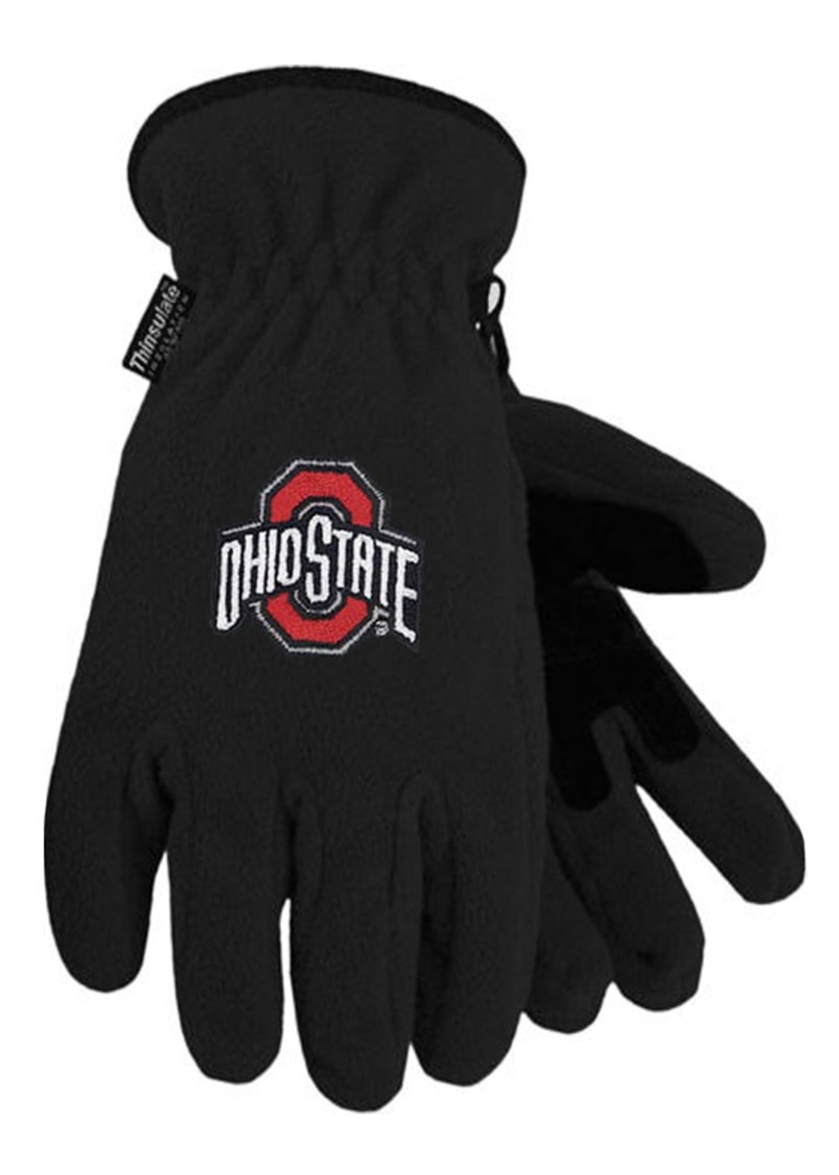 Ohio State Buckeyes Peak Thinsulate Black Gloves