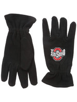 Ohio State Buckeyes Black 'Athletic O' Fleece Gloves