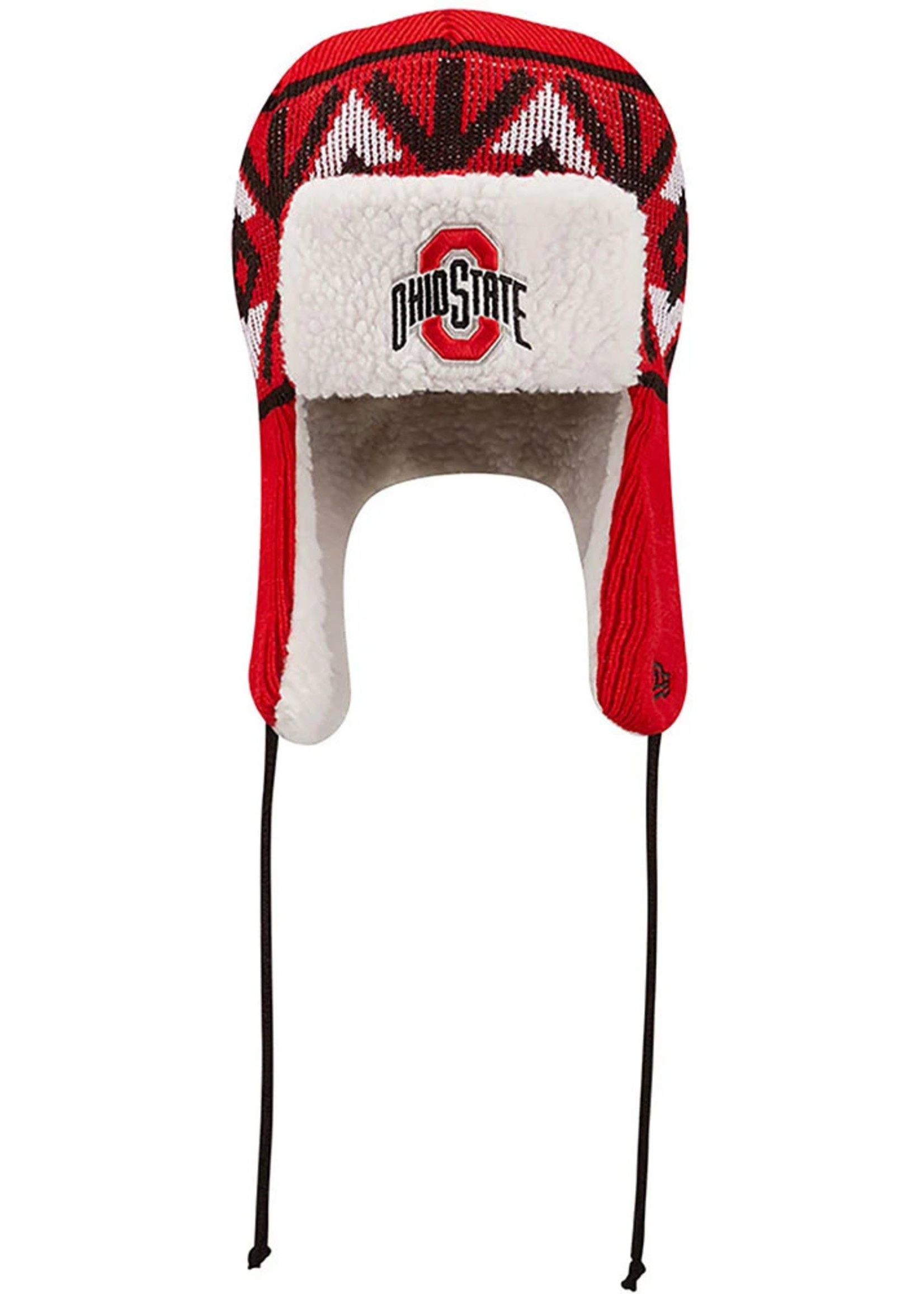 NEW ERA Ohio State Buckeyes Red Trapper Knit Hat