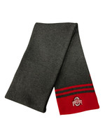 Ohio State Buckeyes Acrylic Striped Scarf