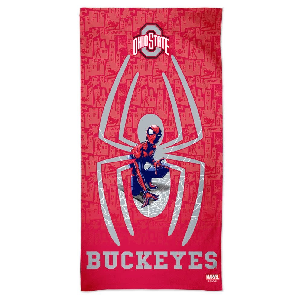 Ohio State Buckeyes SpiderMan Beach Towel Everything Buckeyes
