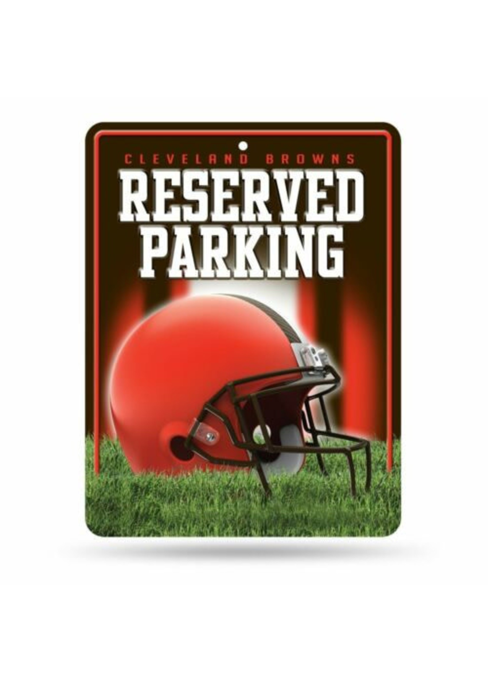 Cleveland Browns Metal Reserved Parking Sign