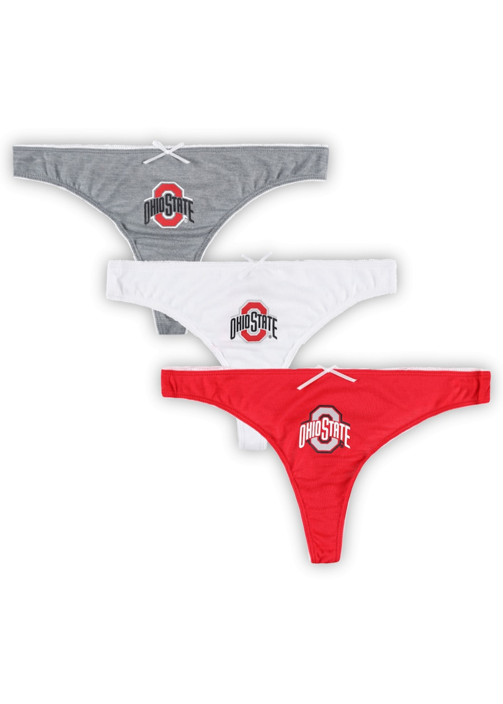 Ohio State Buckeyes Badge 3-Pack Thong Set