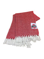 Ohio State Buckeyes Red Farmhouse Throw