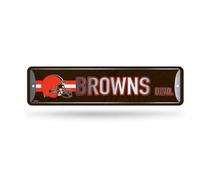 Cleveland Browns 4 x 18 Team Boulevard Metal Sign