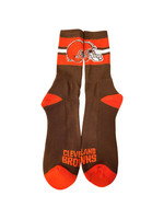 Cleveland Browns Bar Stripe Crew Socks - Everything Buckeyes