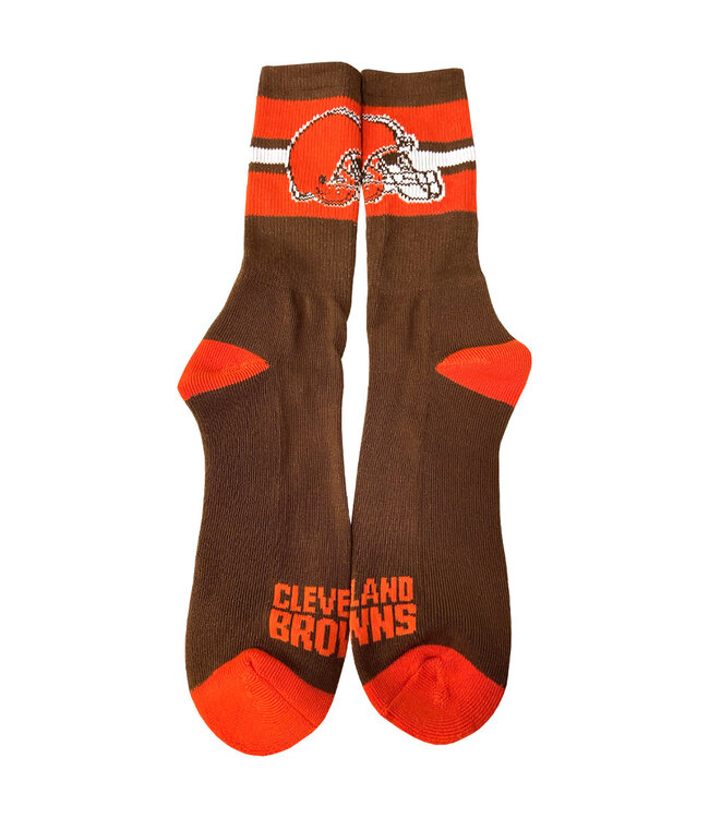 Cleveland Browns Stripe Crew Socks