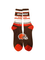 Cleveland Browns Bar Stripe Crew Socks