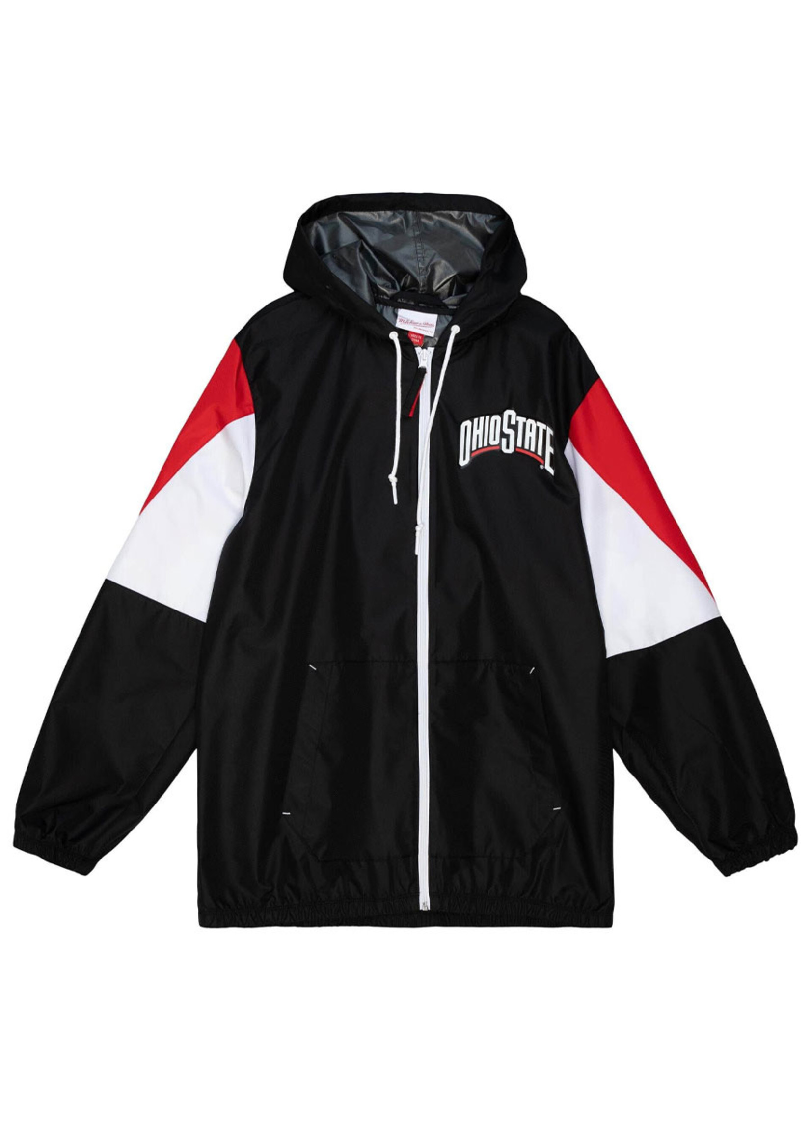 MITCHELL & NESS Ohio State Buckeyes Throw It Back Full Zip Windbreaker