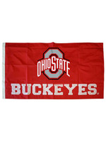 Ohio State Buckeyes Flag 3x5 Applique 2 Sided