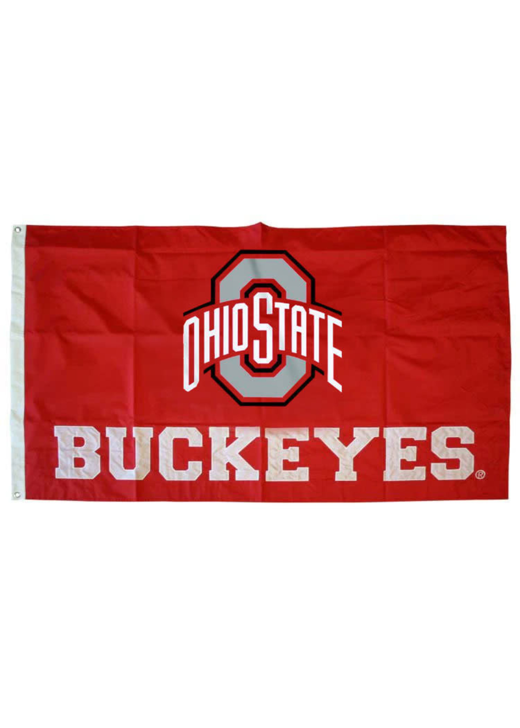 Ohio State Buckeyes Flag 3x5 Applique 2 Sided