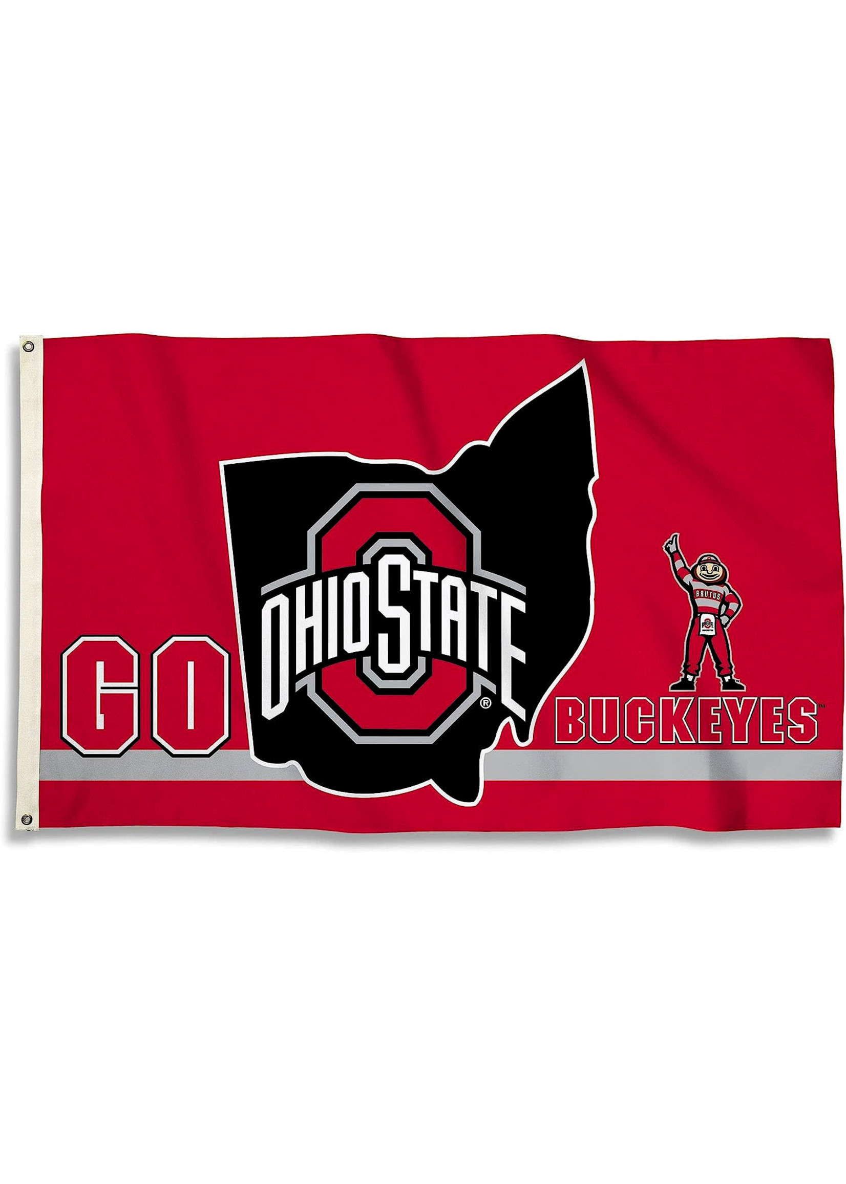 Ohio State Buckeyes 3x5 Go Buckeyes Flag