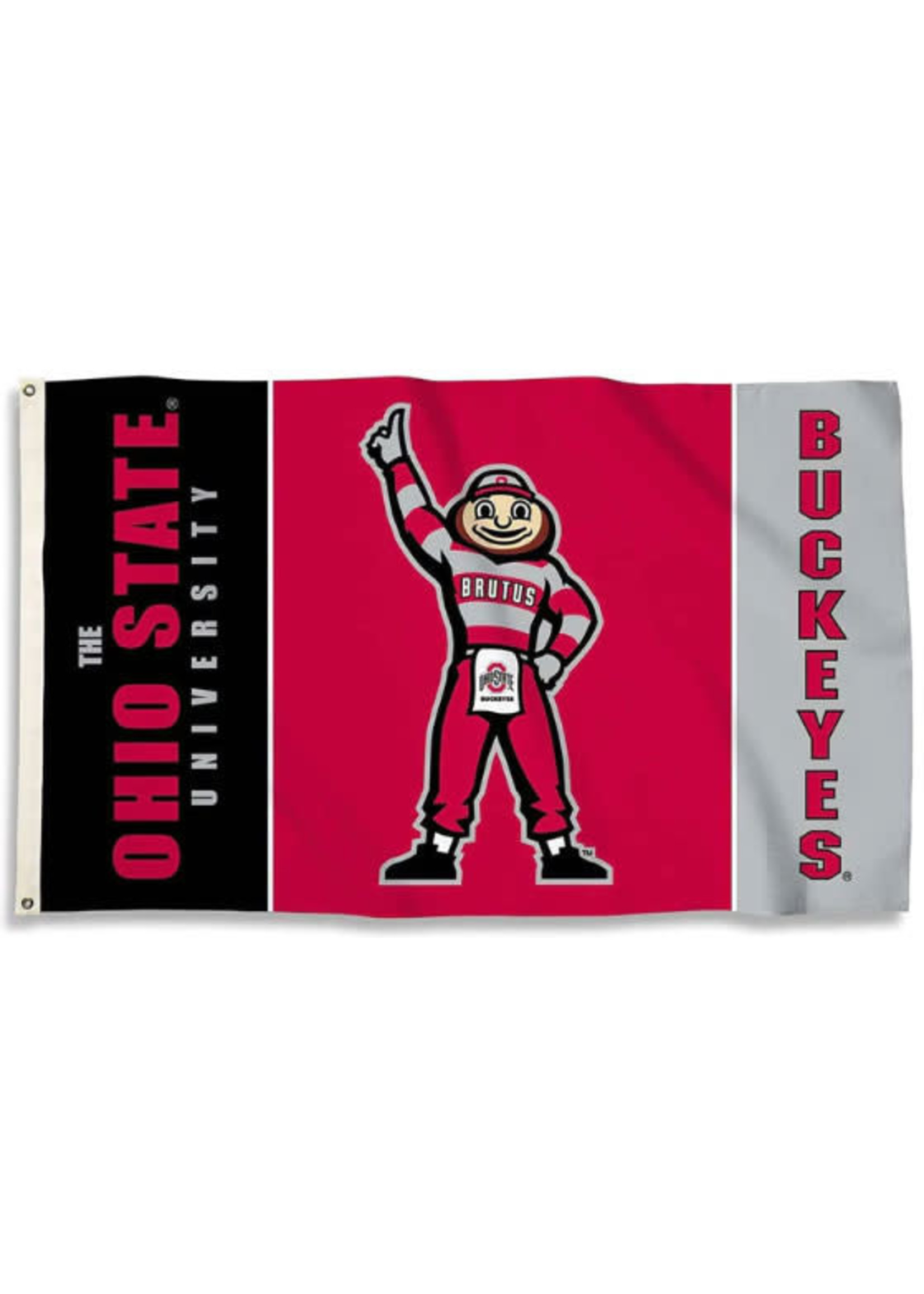 Ohio State Buckeyes Brutus  3x5 Flag