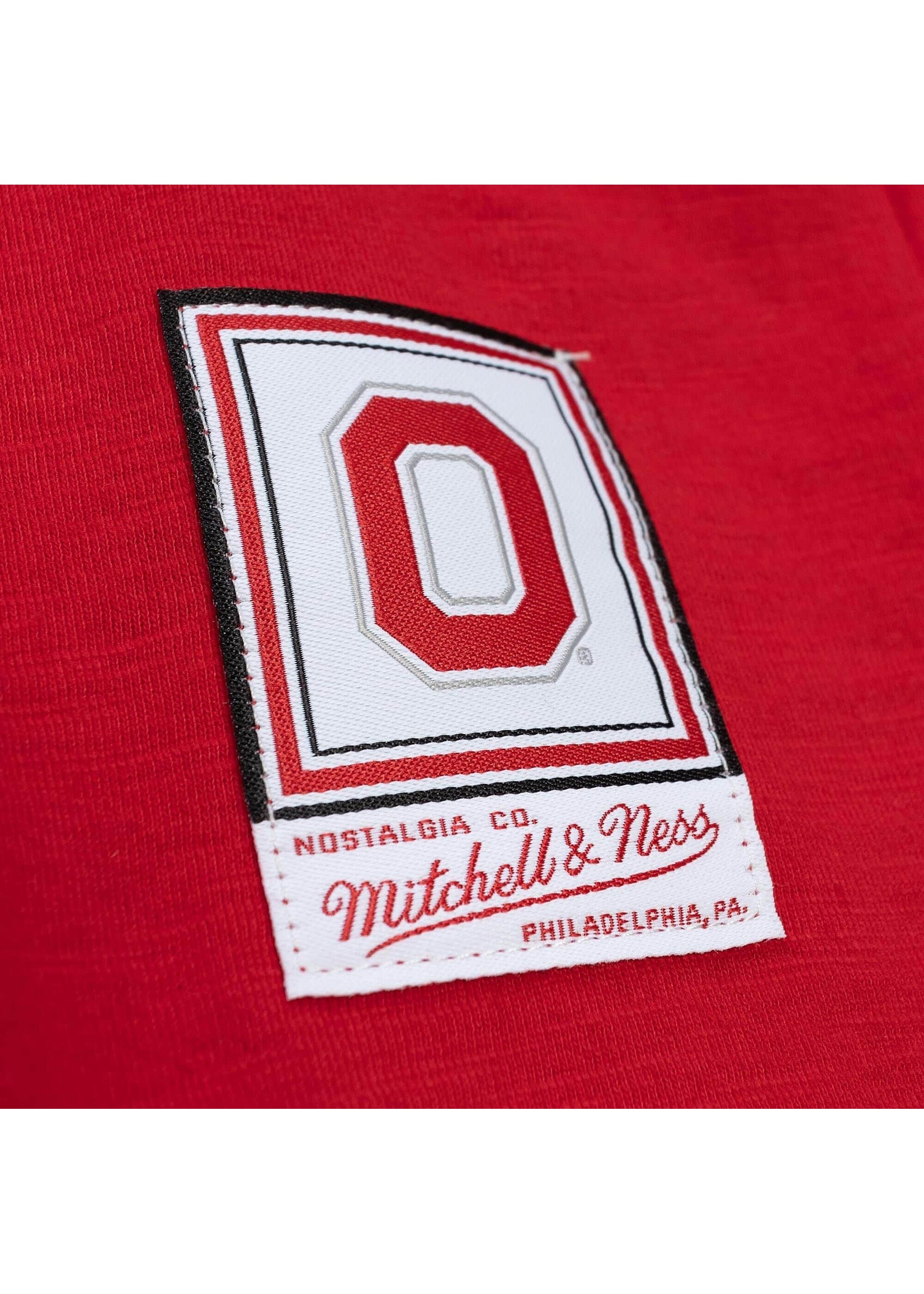 MITCHELL & NESS Ohio State Buckeyes Legendary Slub Henley Tee
