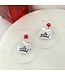 Ohio State Buckeyes Slogan Disc Earrings