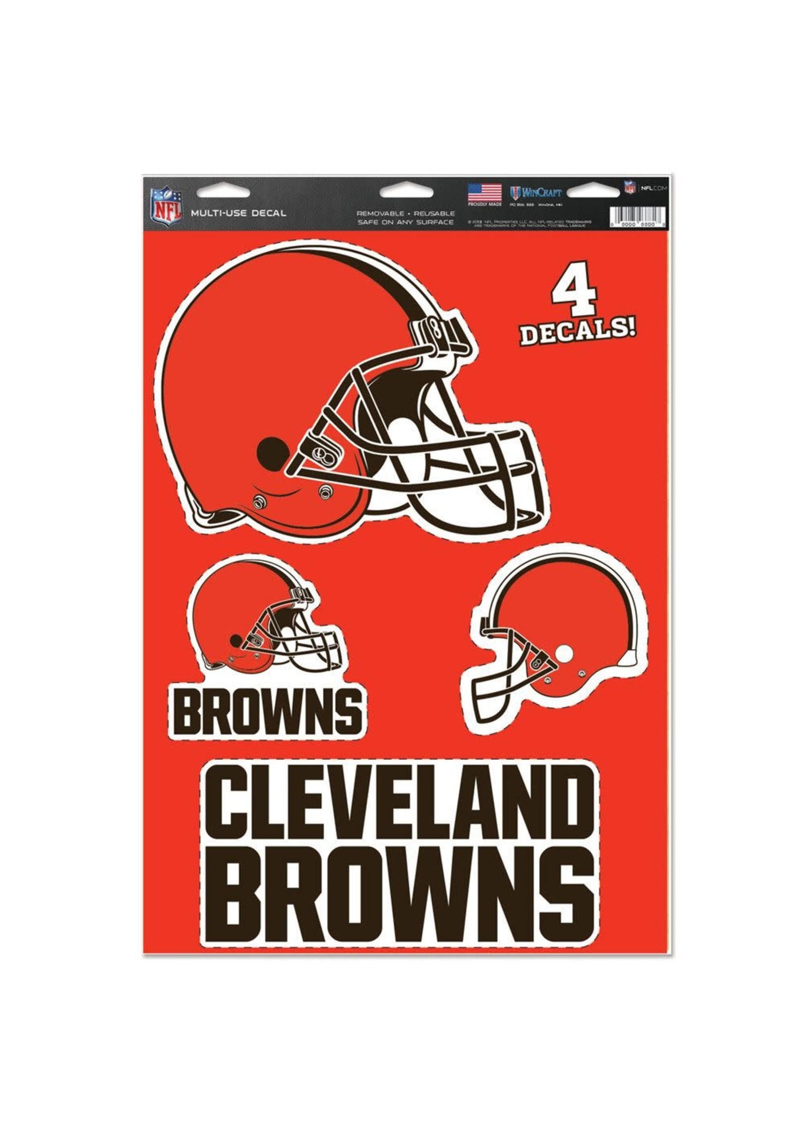 Wincraft Cleveland Browns 4 Decal Set