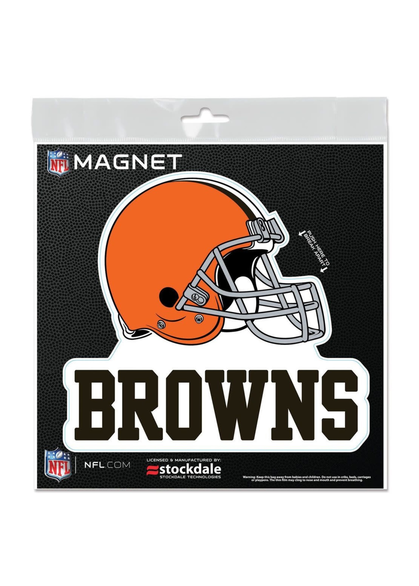 CLEVELAND BROWNS OUTDOOR SLOGAN 6X6 MAGNET - Everything Buckeyes