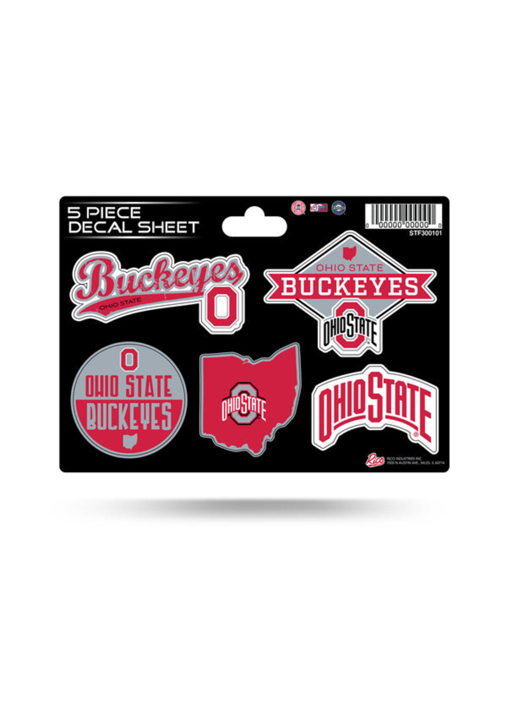 Ohio State Buckeyes 5pc Sticker Sheet