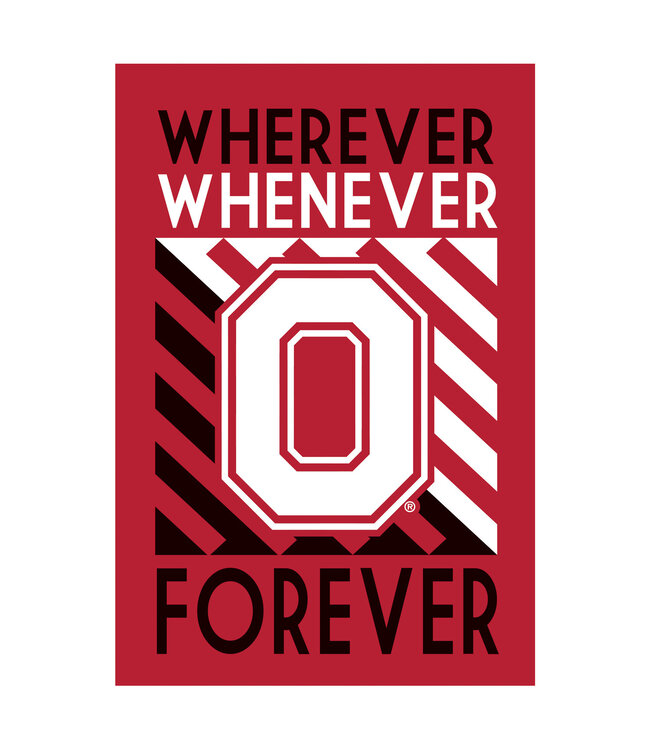 Ohio State Buckeyes WWF Fan Flag 29x43