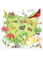 State of Ohio Beverage Collection Napkins - 20ct