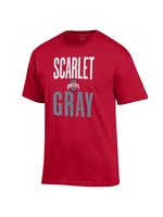 Ohio State Buckeyes Scarlet & Gray Tee